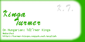 kinga turmer business card